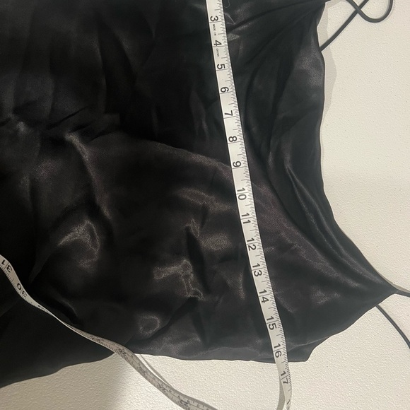 ZARA/ Black camisole  effect satin Zara top size S NWT - Picture 5 of 7